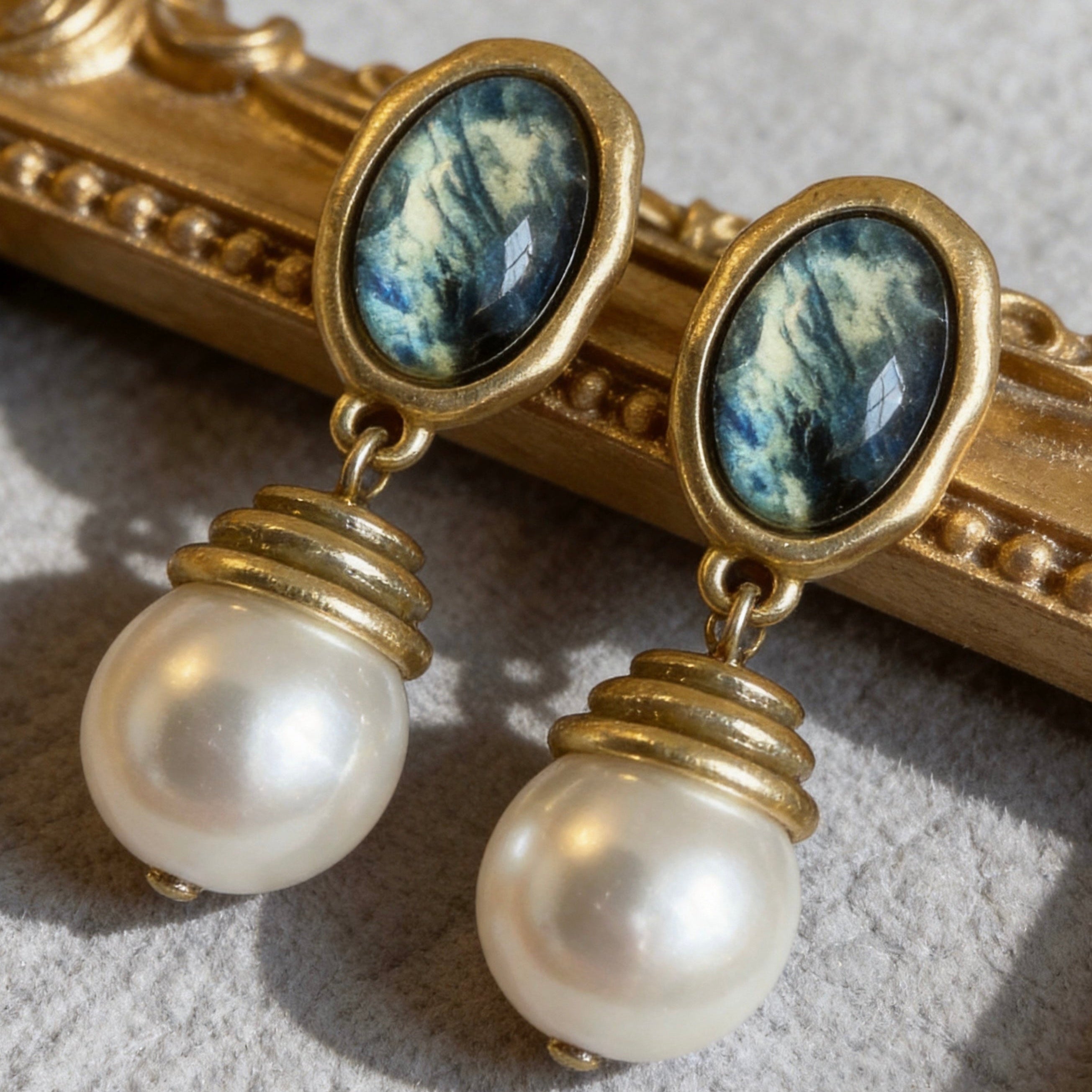 Vintage Pearl Drop Earrings