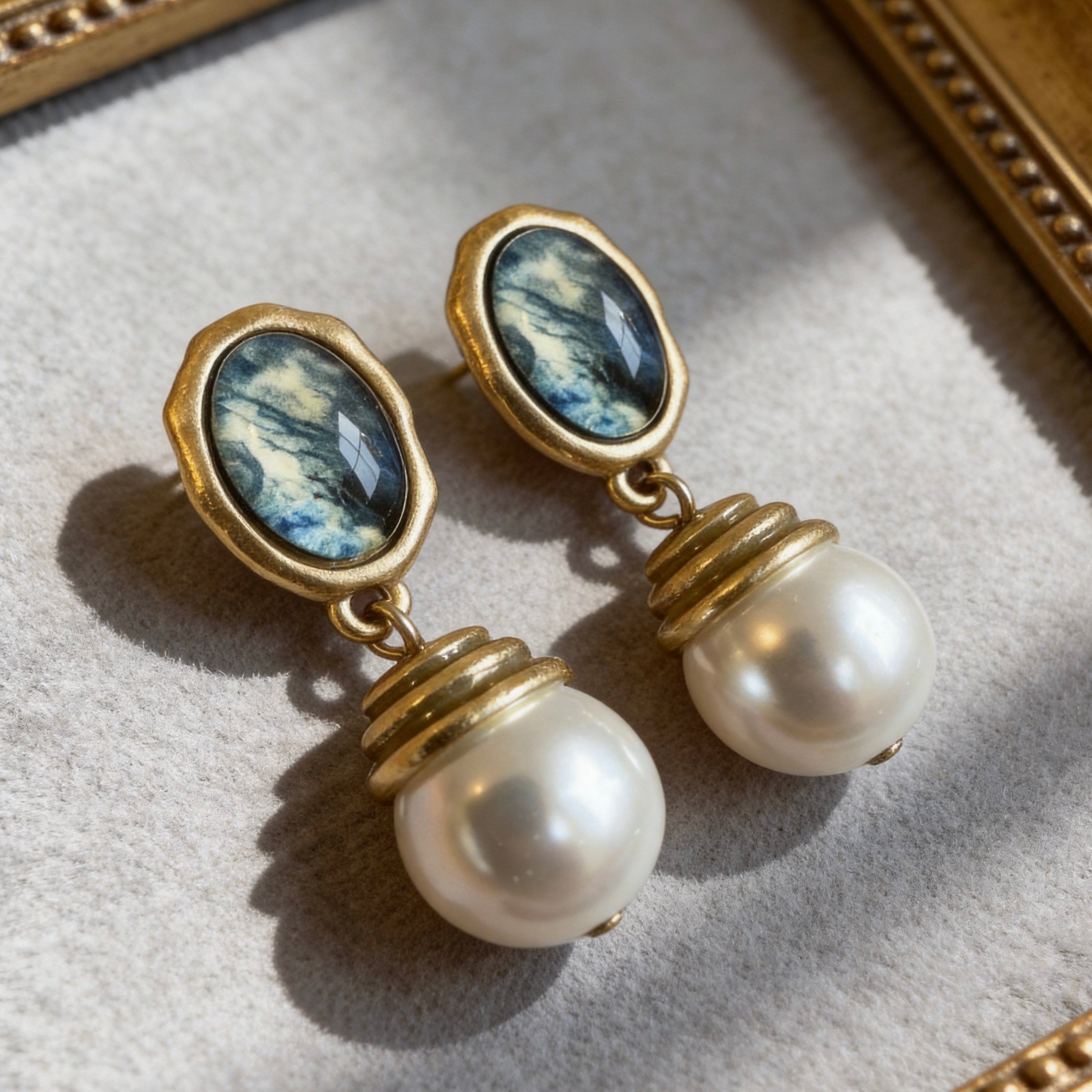 Vintage Pearl Drop Earrings