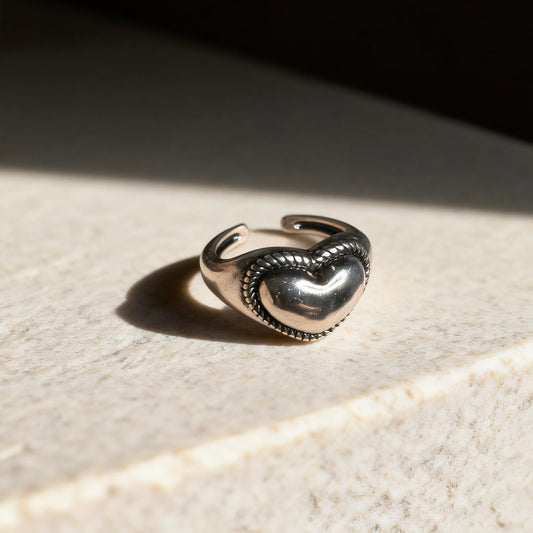 Heart Silver Ring