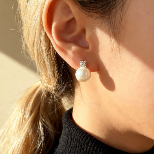 Classic Pearl Stud Earrings