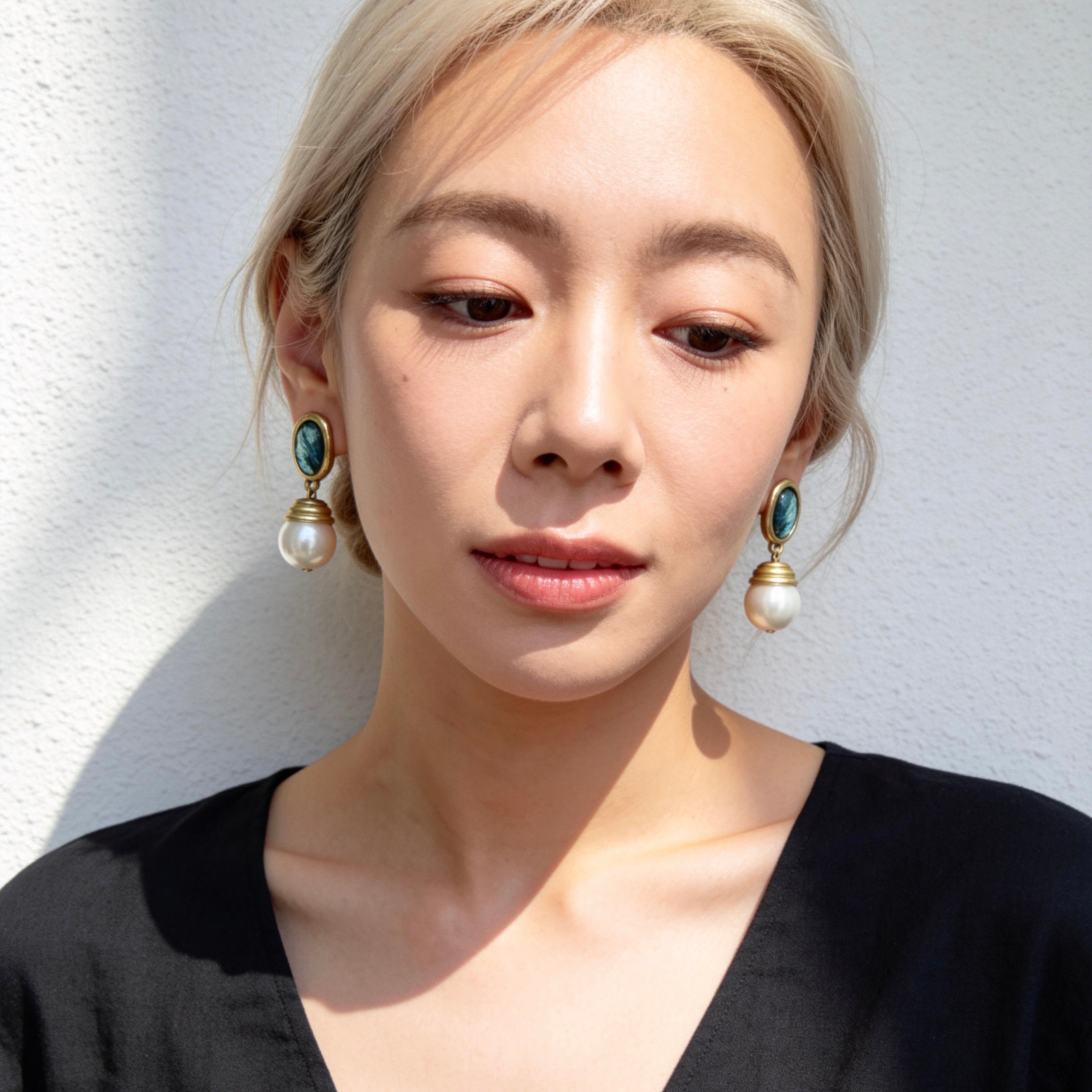 Vintage Pearl Drop Earrings