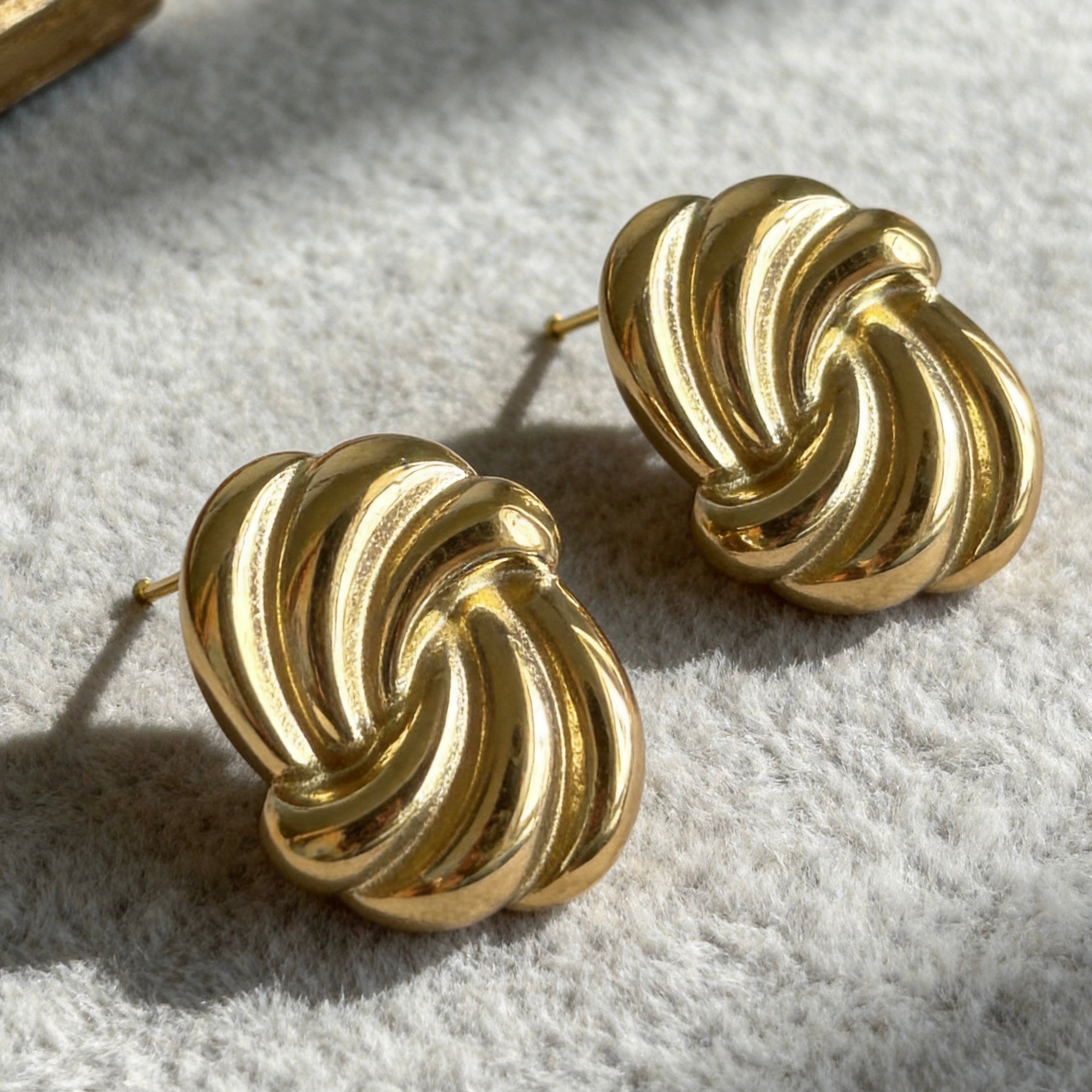 Twisted Knot Stud Earrings