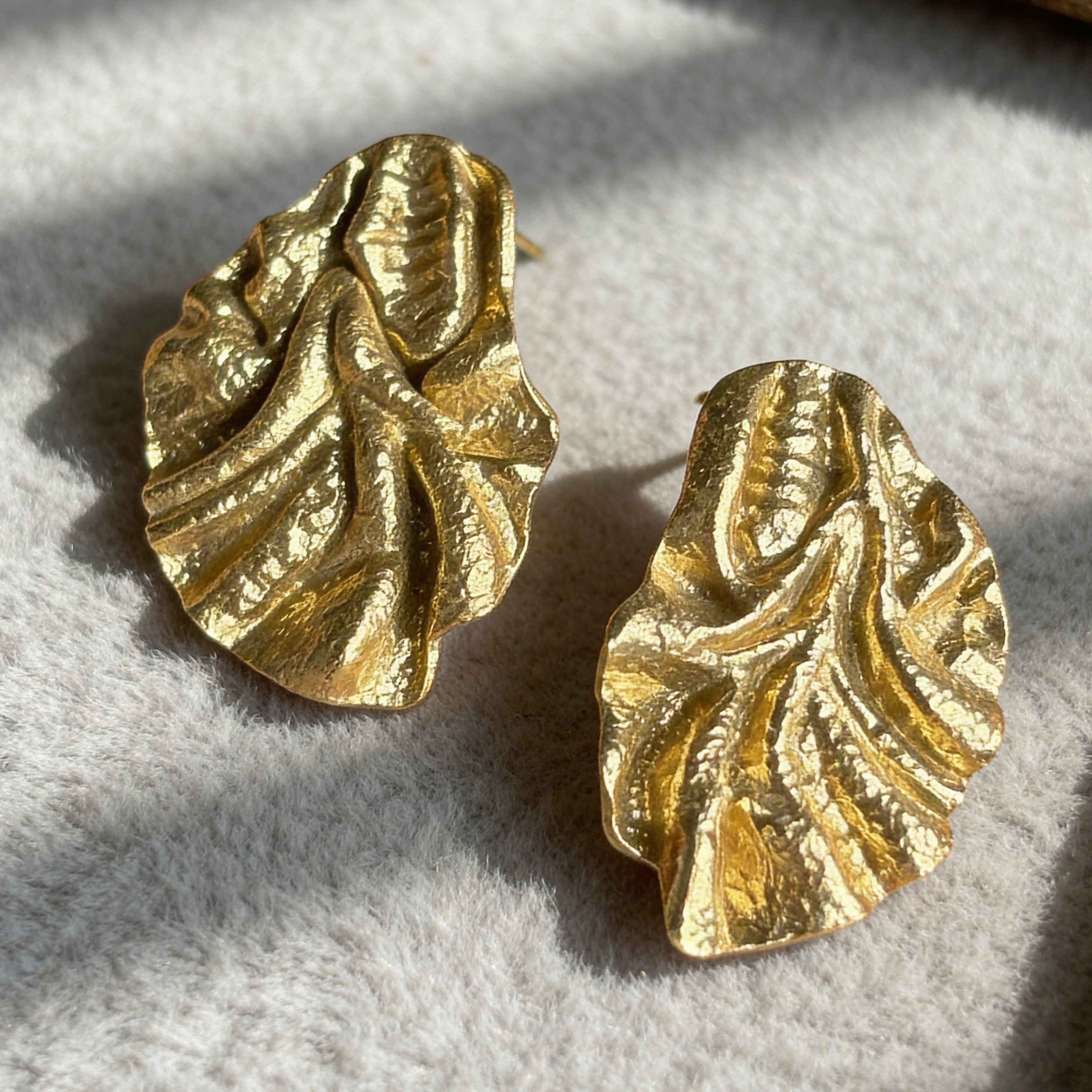 Abstract Texture Statement Earrings