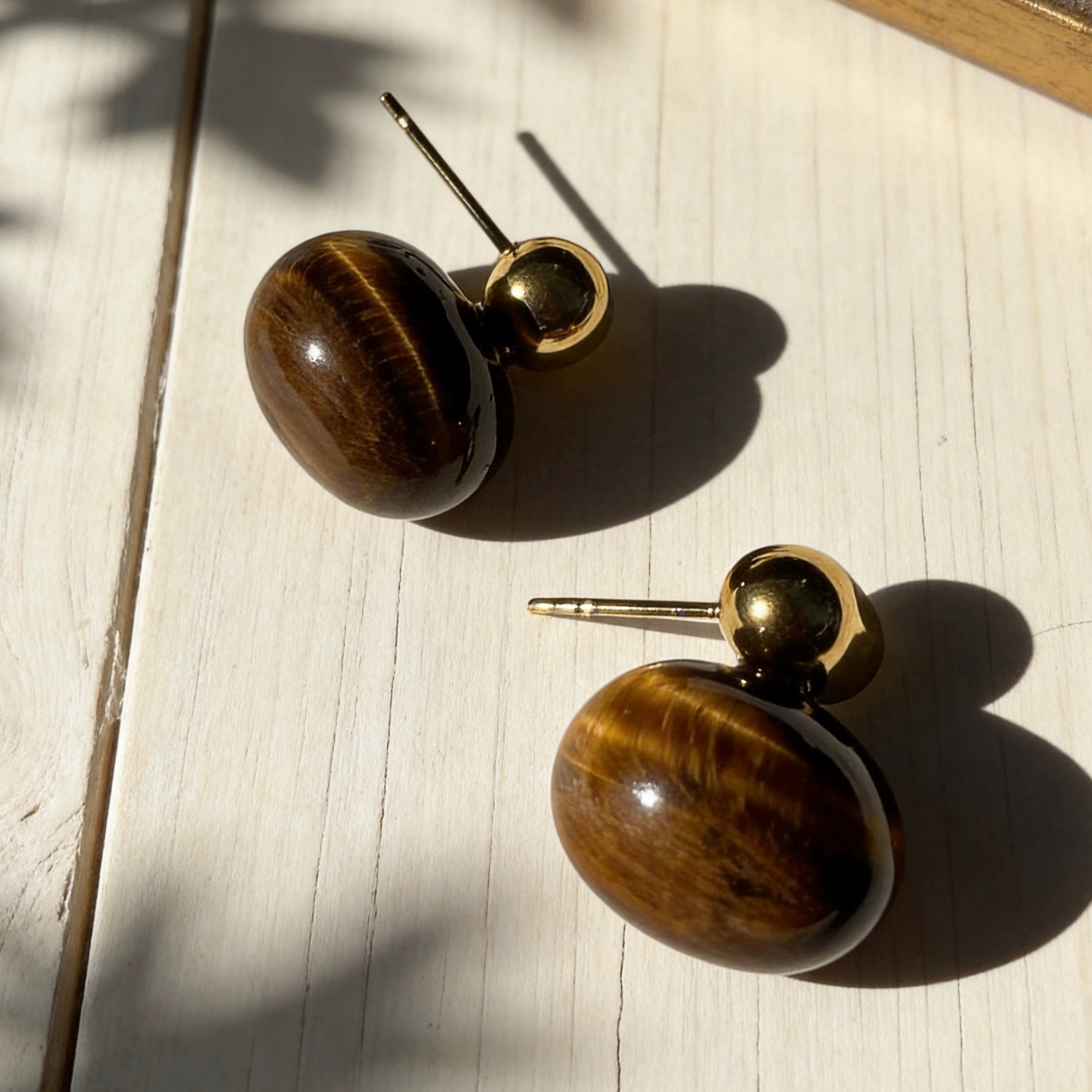 Tiger Eye Statement Earring Series