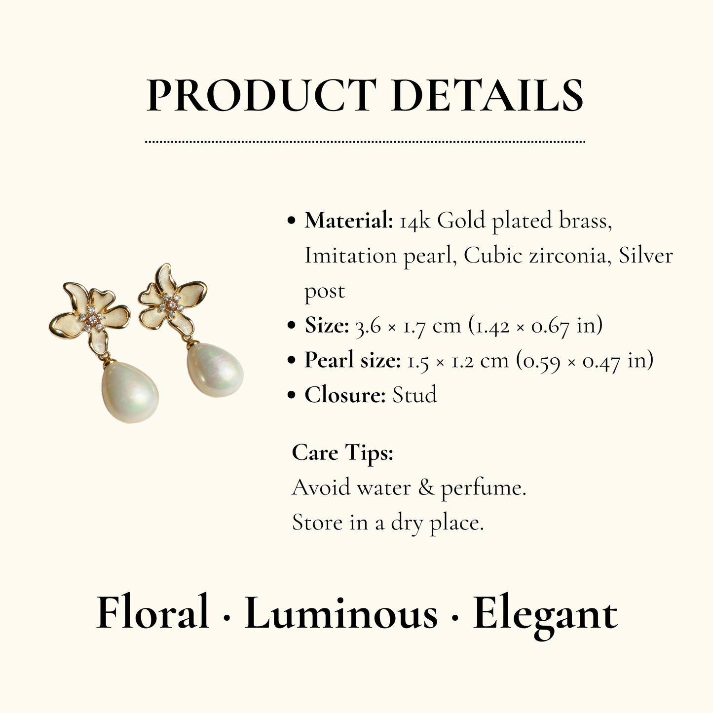 Floral Pearl Drops