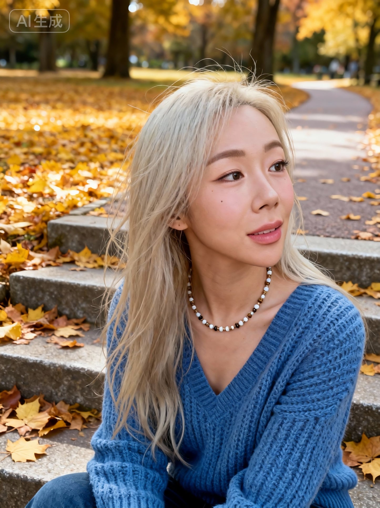 White Bead & Tiger Eye Jewelry Set