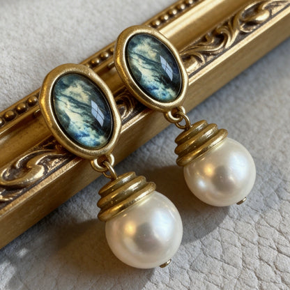 Vintage Pearl Drop Earrings
