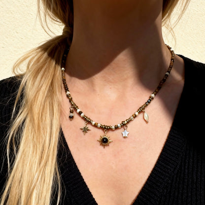 Charm Beaded Necklace