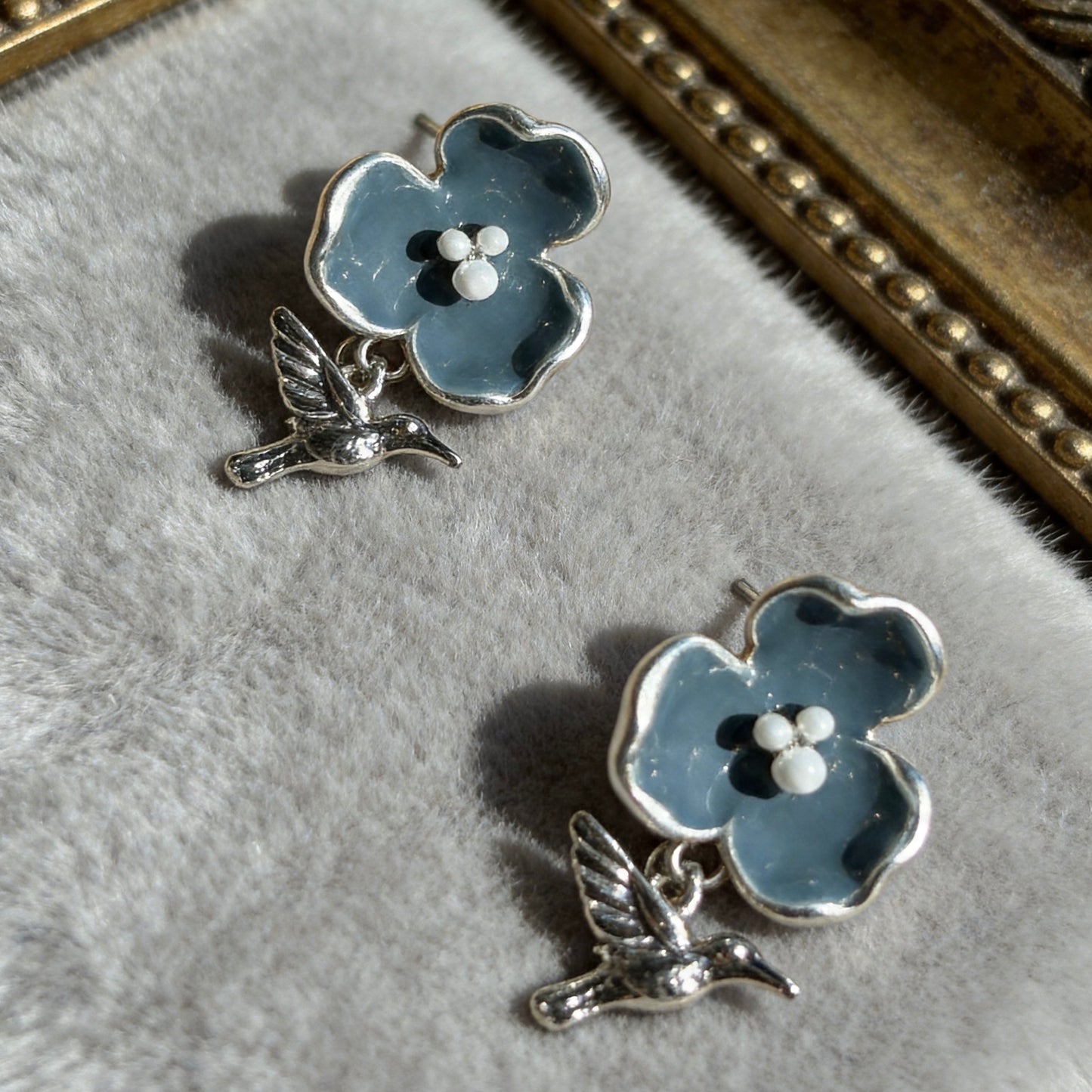 Floral Bird Studs