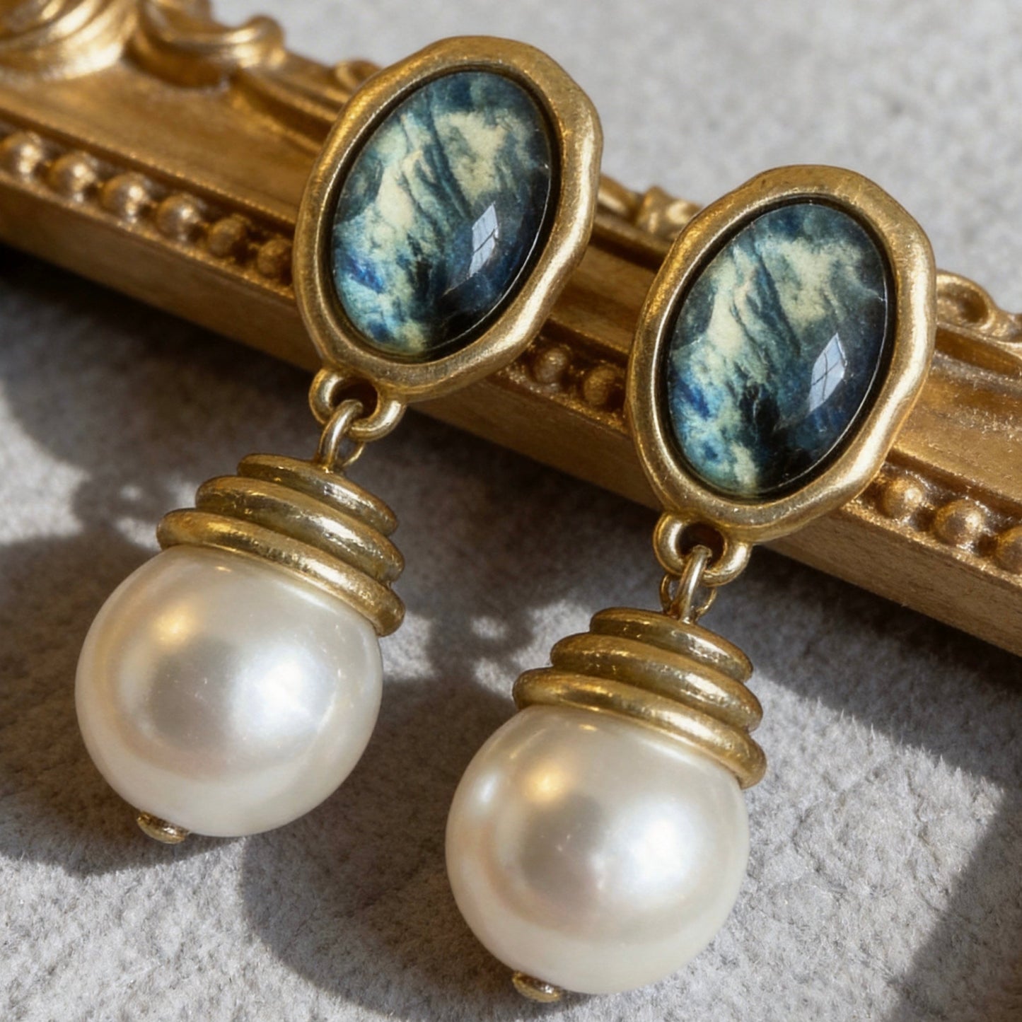 Vintage Pearl Drop Earrings