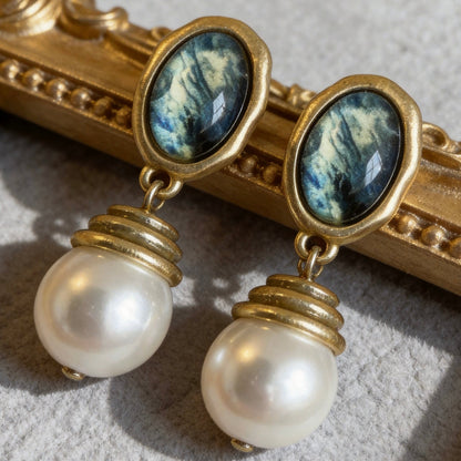 Vintage Pearl Drop Earrings