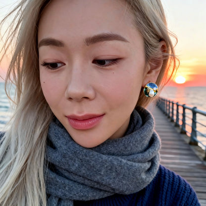 Artistic Mixed Pearl Round Earrings