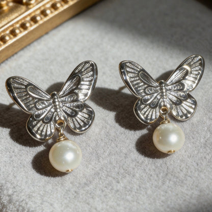 Butterfly Pearl Drops