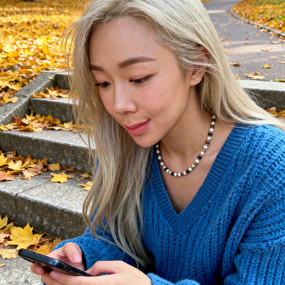 White Bead & Tiger Eye Jewelry Set