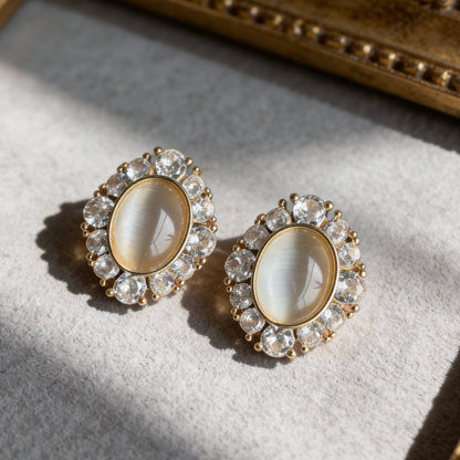 Vintage Cat Eye Studs