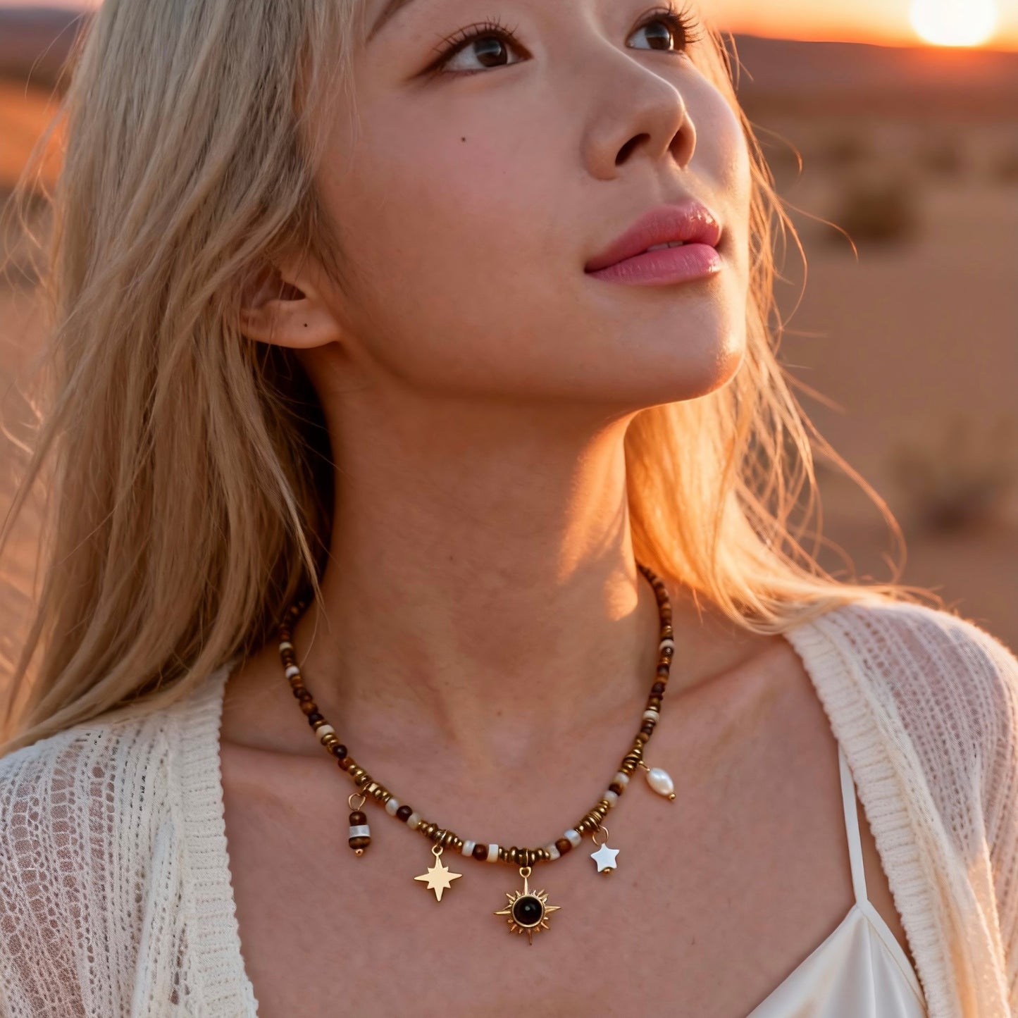 Charm Beaded Necklace