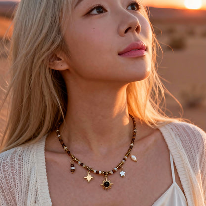 Charm Beaded Necklace