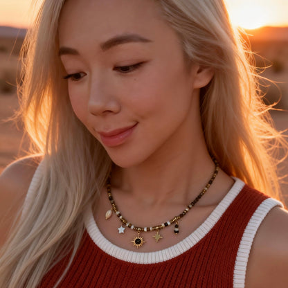 Charm Beaded Necklace