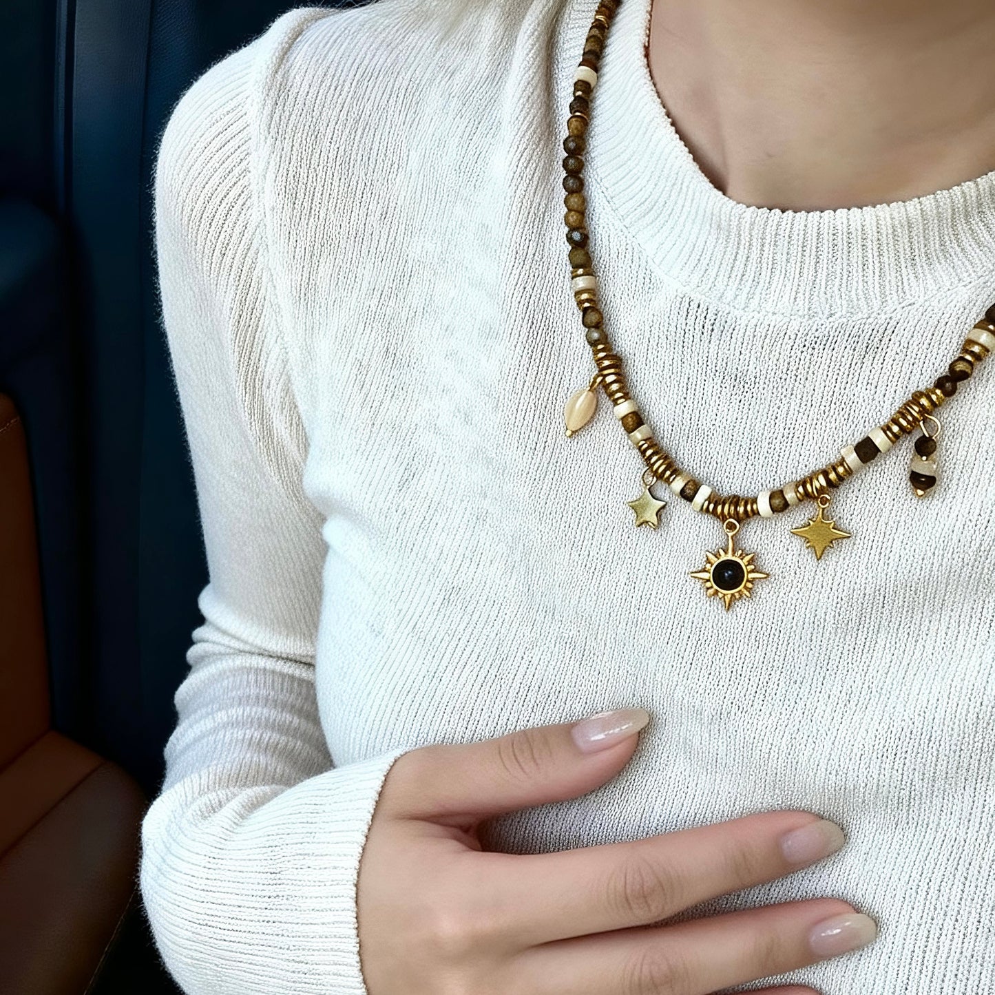 Charm Beaded Necklace