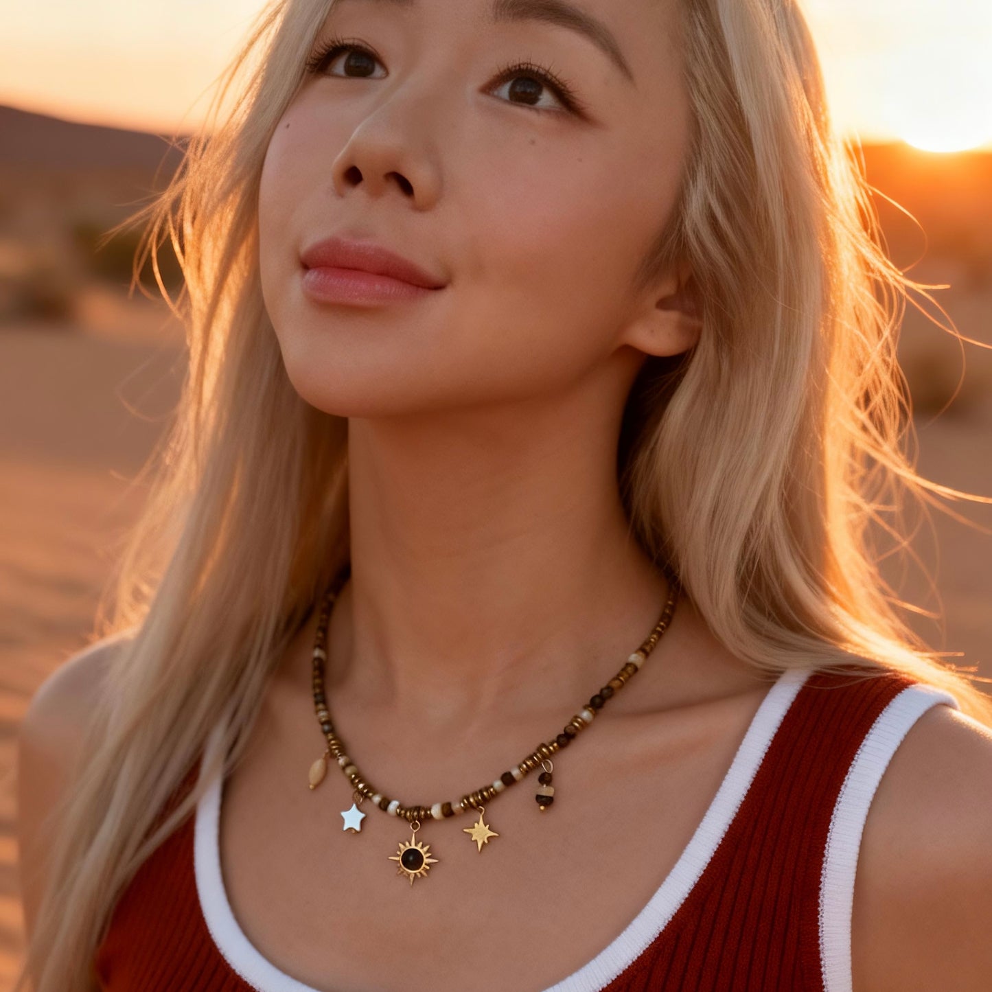 Charm Beaded Necklace