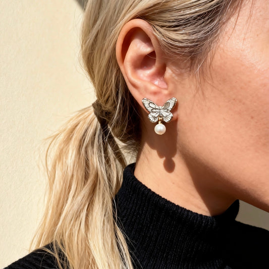 Butterfly Pearl Drops