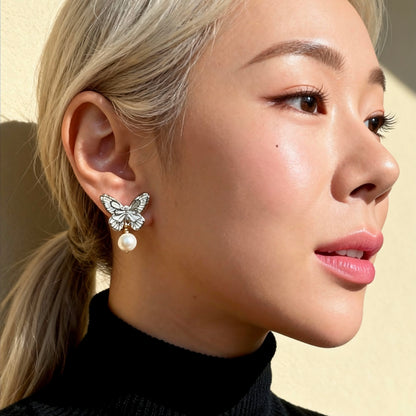 Butterfly Pearl Drops