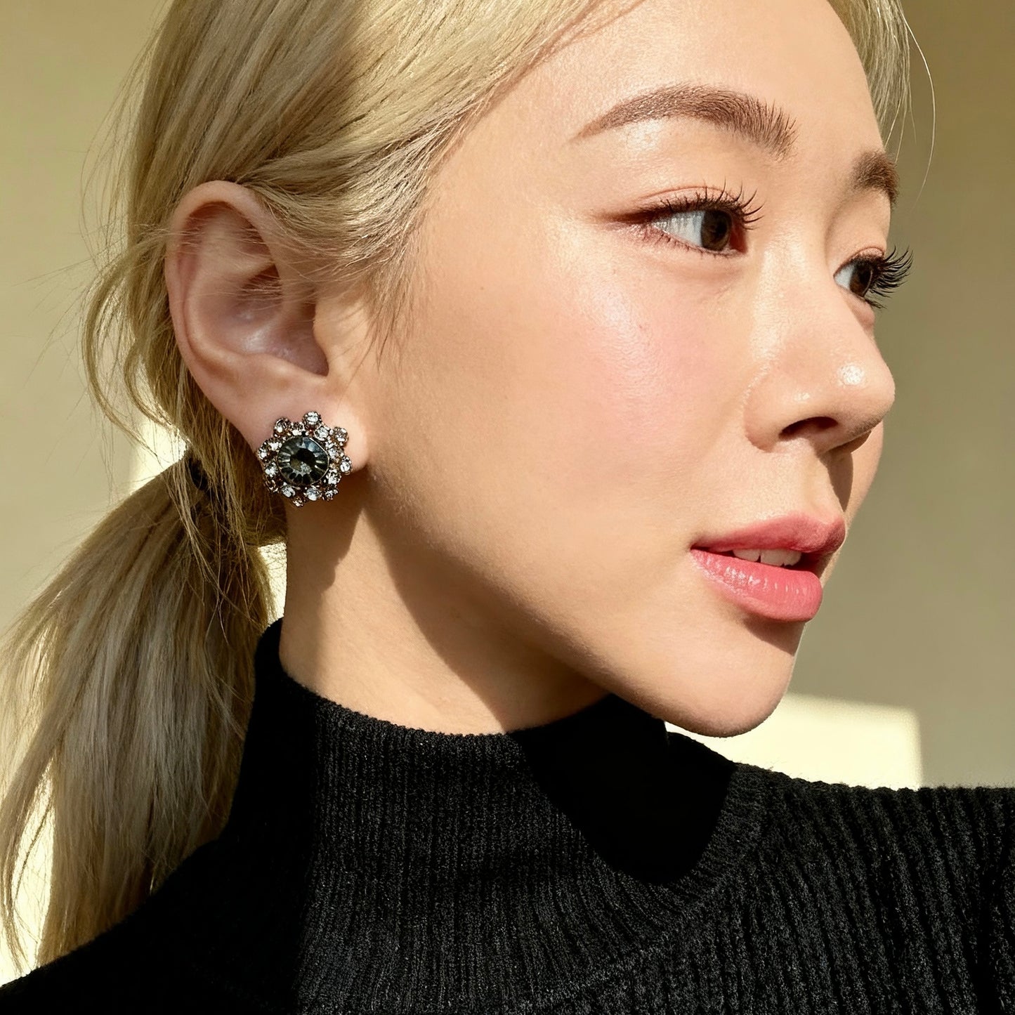 Crystal Halo Statement Studs