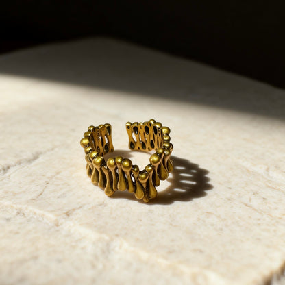 Sculptural 925 Silver Ring