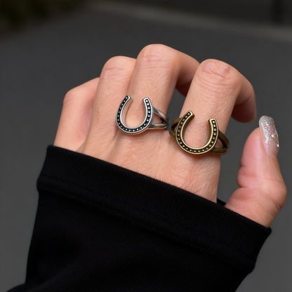 Horseshoe Silver Ring