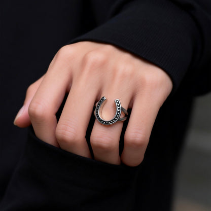 Horseshoe Silver Ring