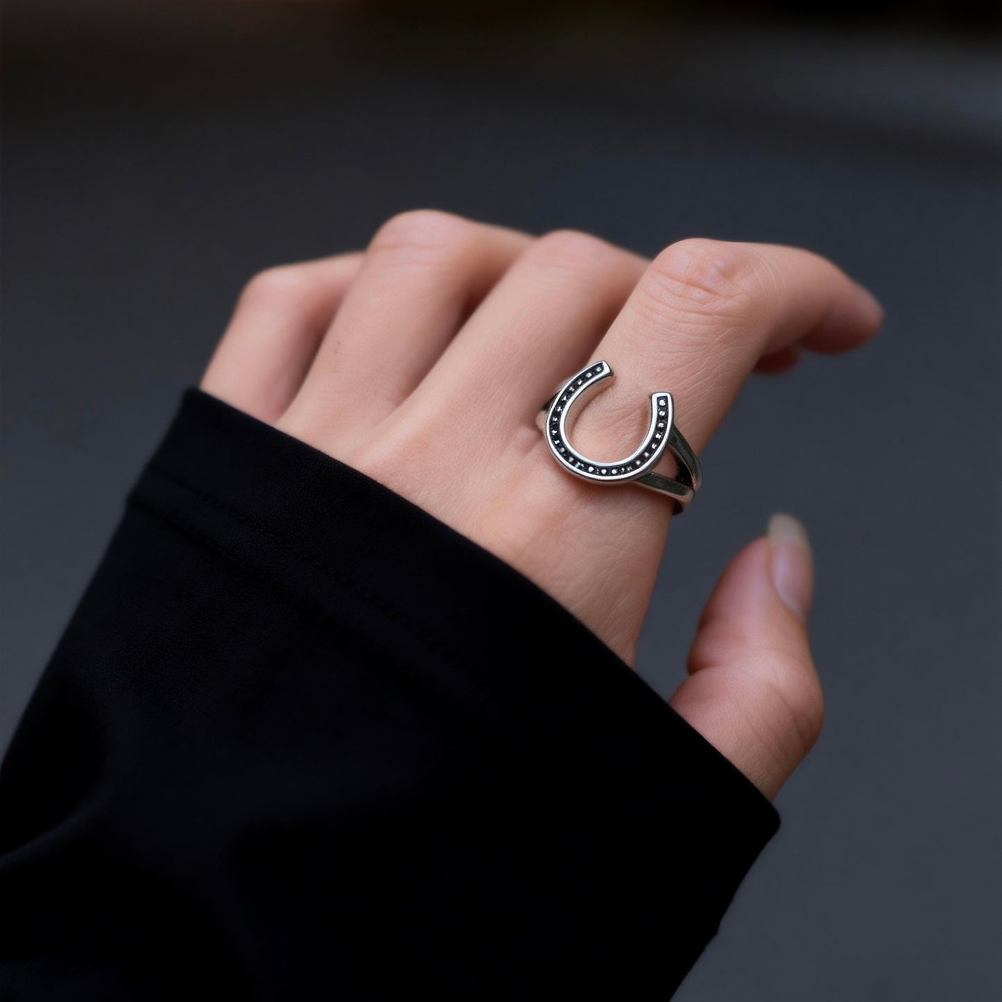 Horseshoe Silver Ring