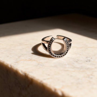 Horseshoe Silver Ring