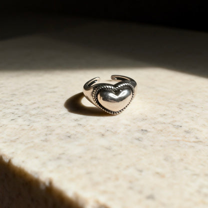 Heart Silver Ring