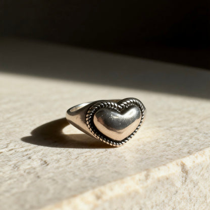 Heart Silver Ring