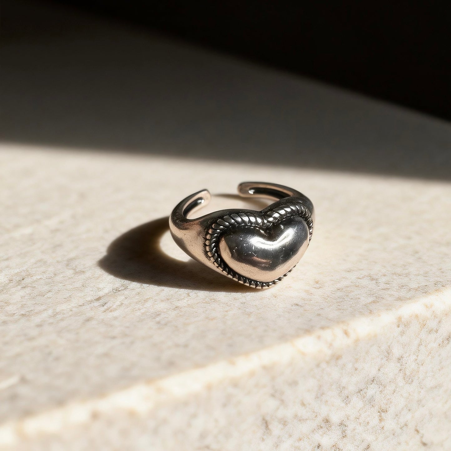 Heart Silver Ring