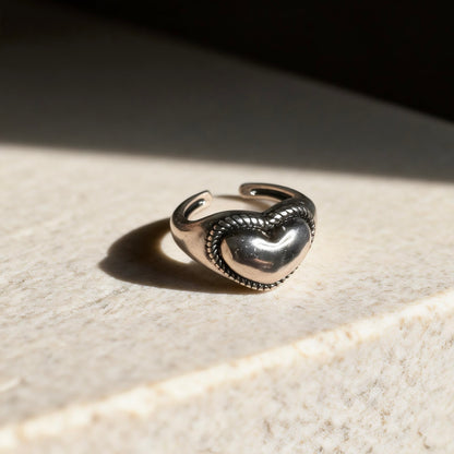 Heart Silver Ring