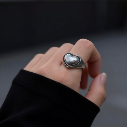Heart Silver Ring