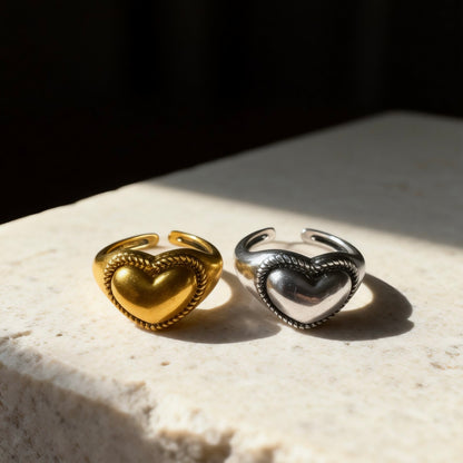 Heart Silver Ring