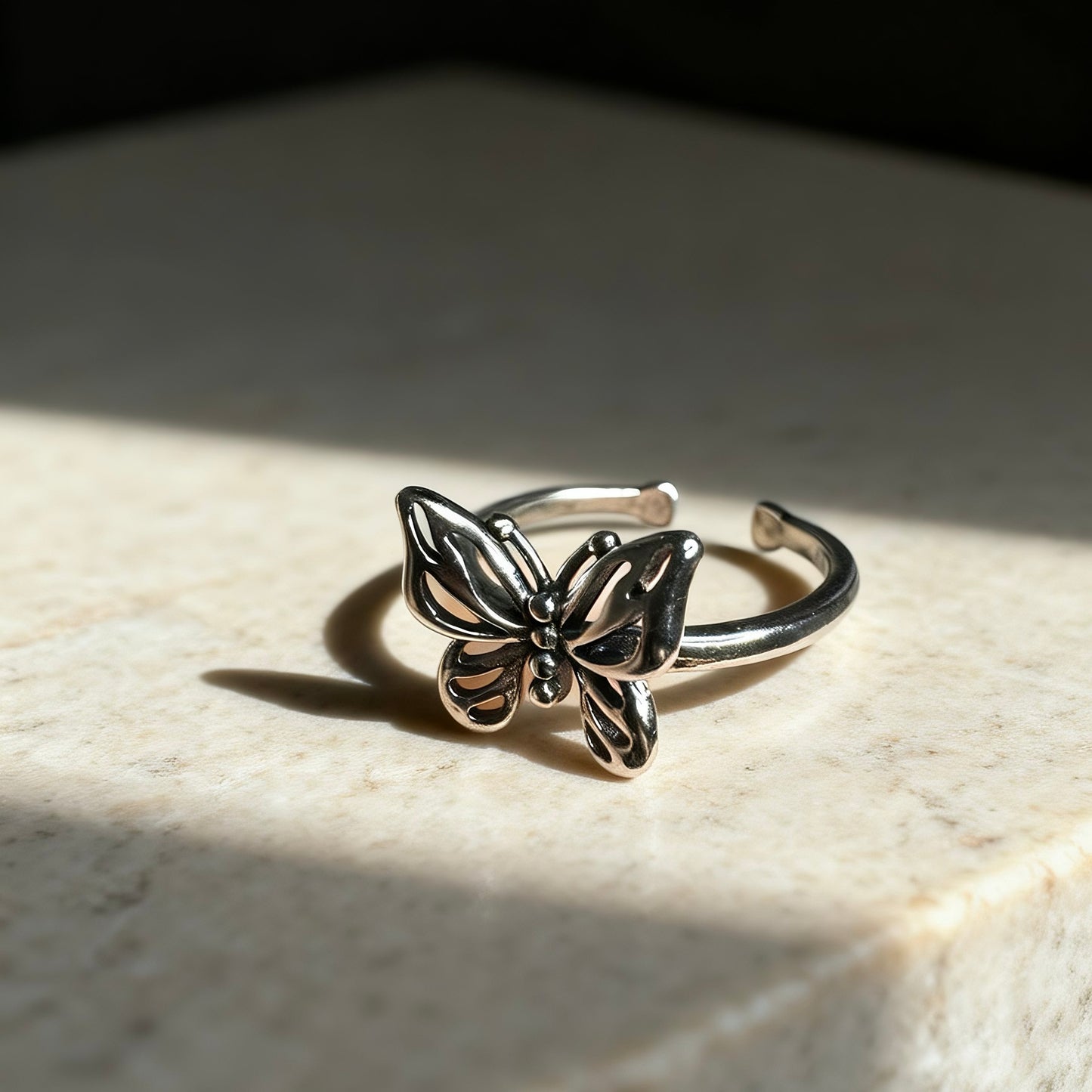 Butterfly Silver Ring
