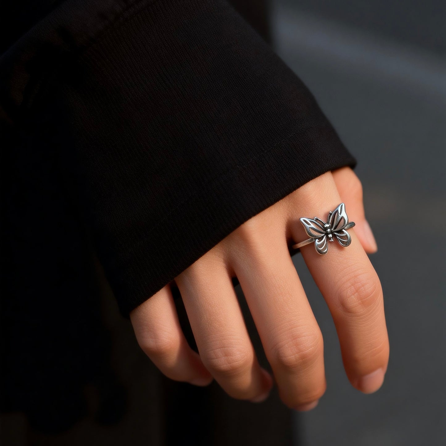 Butterfly Silver Ring
