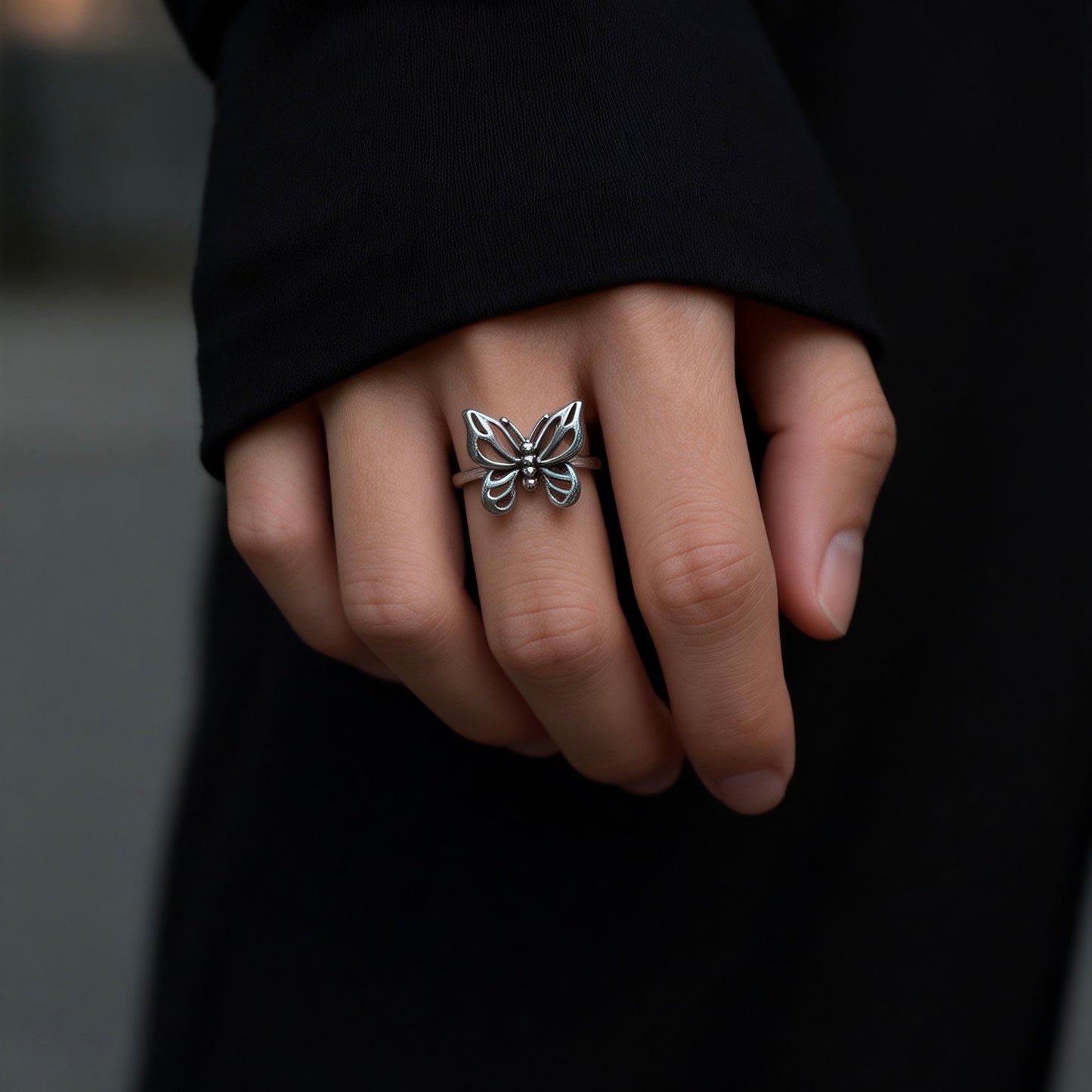Butterfly Silver Ring