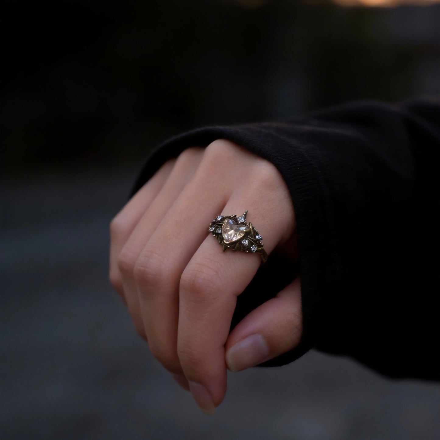 Vintage Heart Silver Ring