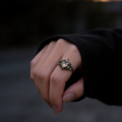 Vintage Heart Silver Ring
