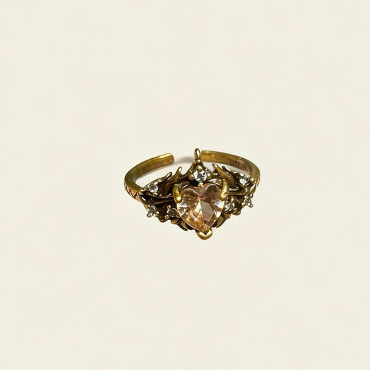 Vintage Heart Silver Ring