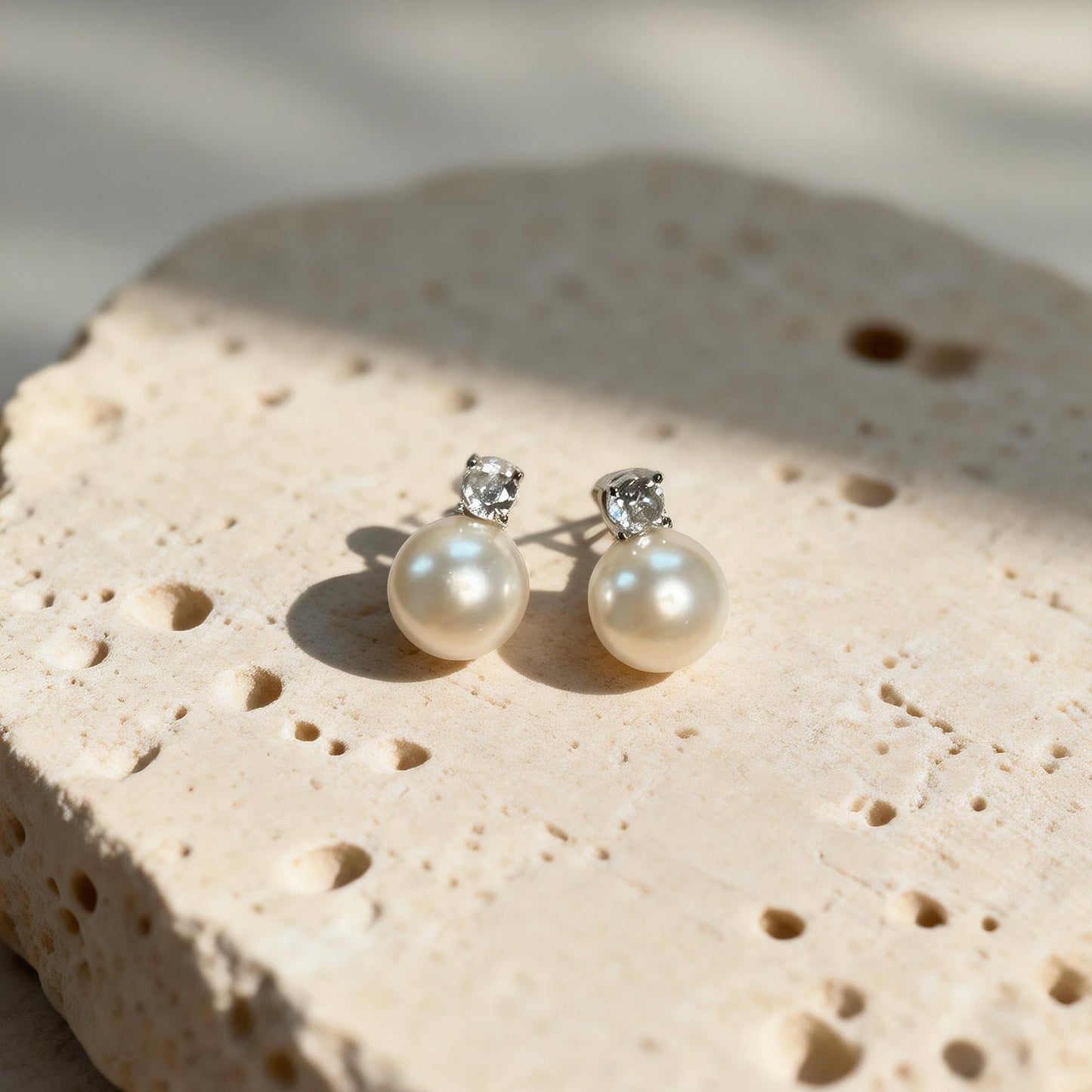 Classic Pearl Stud Earrings