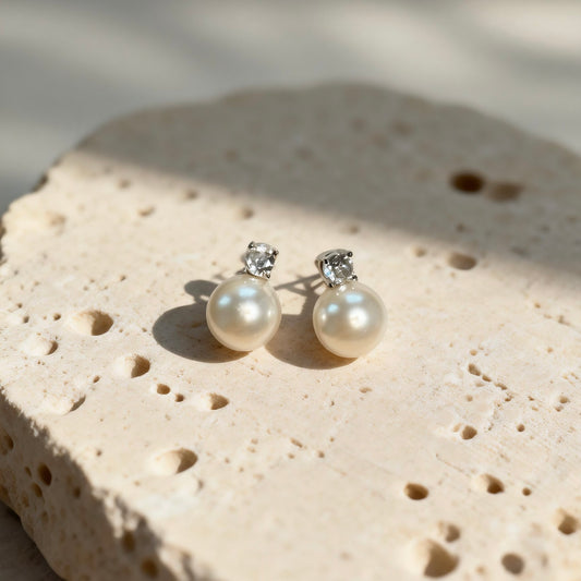 Classic Pearl Stud Earrings