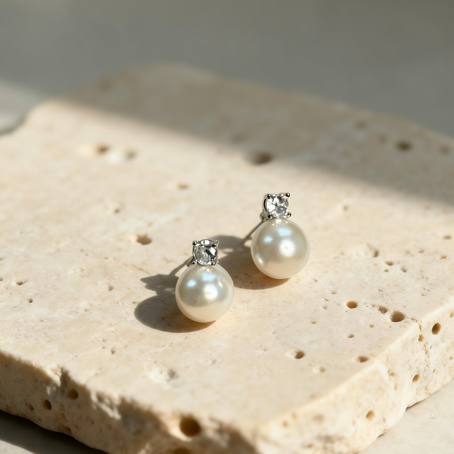 Classic Pearl Stud Earrings