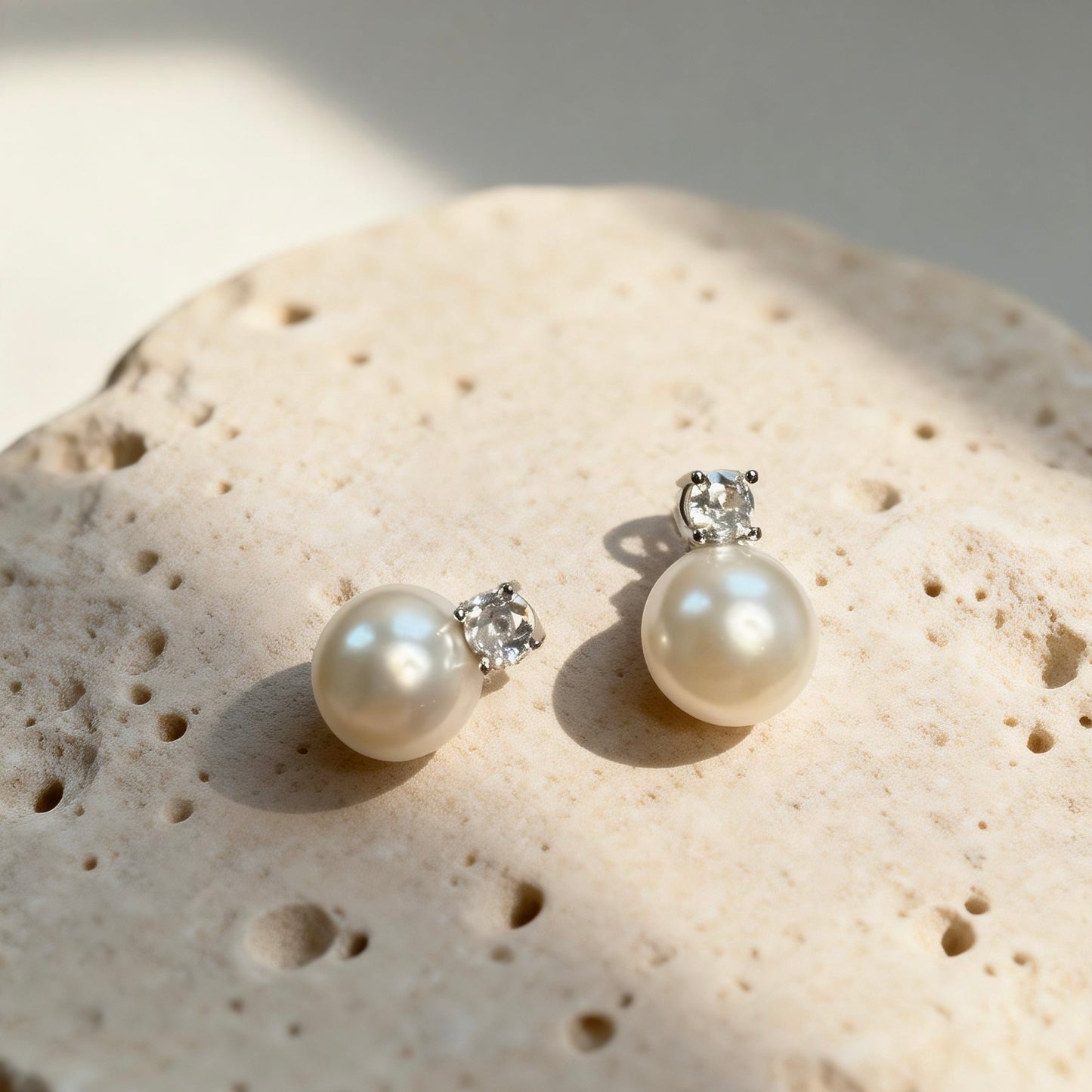 Classic Pearl Stud Earrings