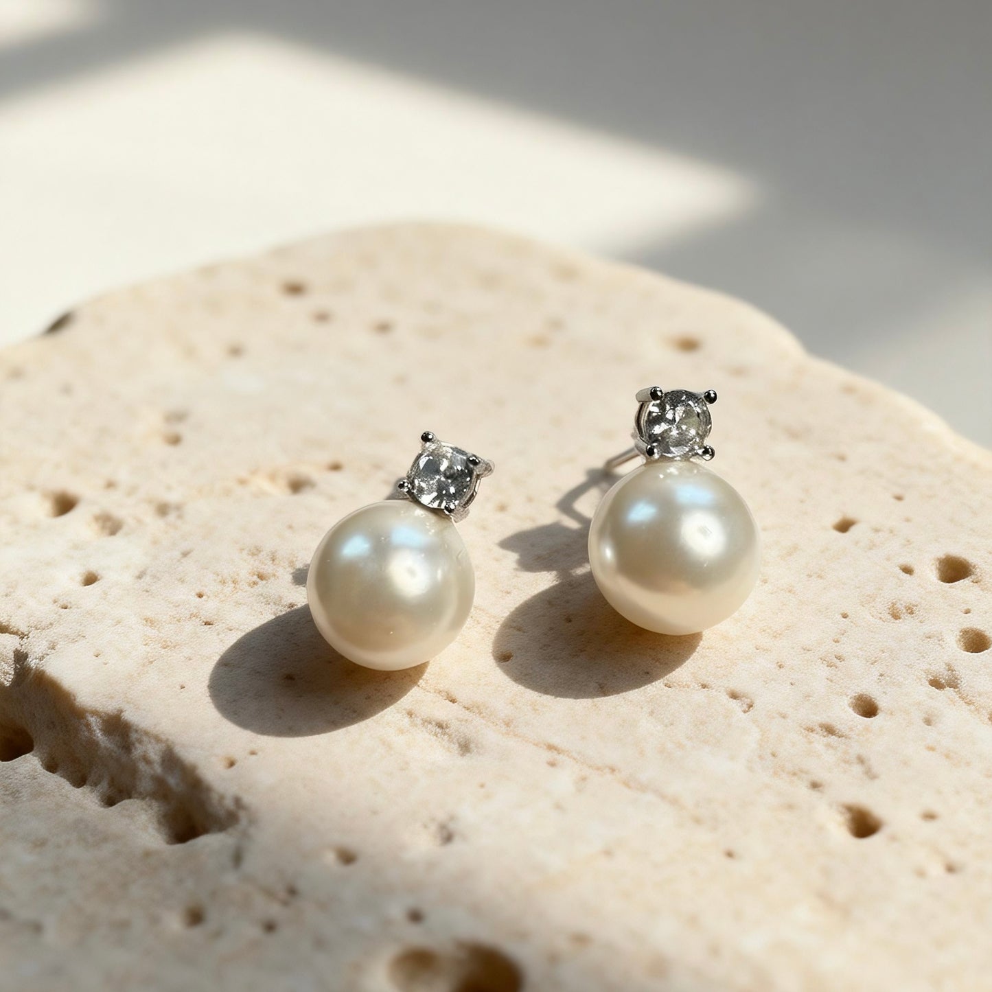 Classic Pearl Stud Earrings