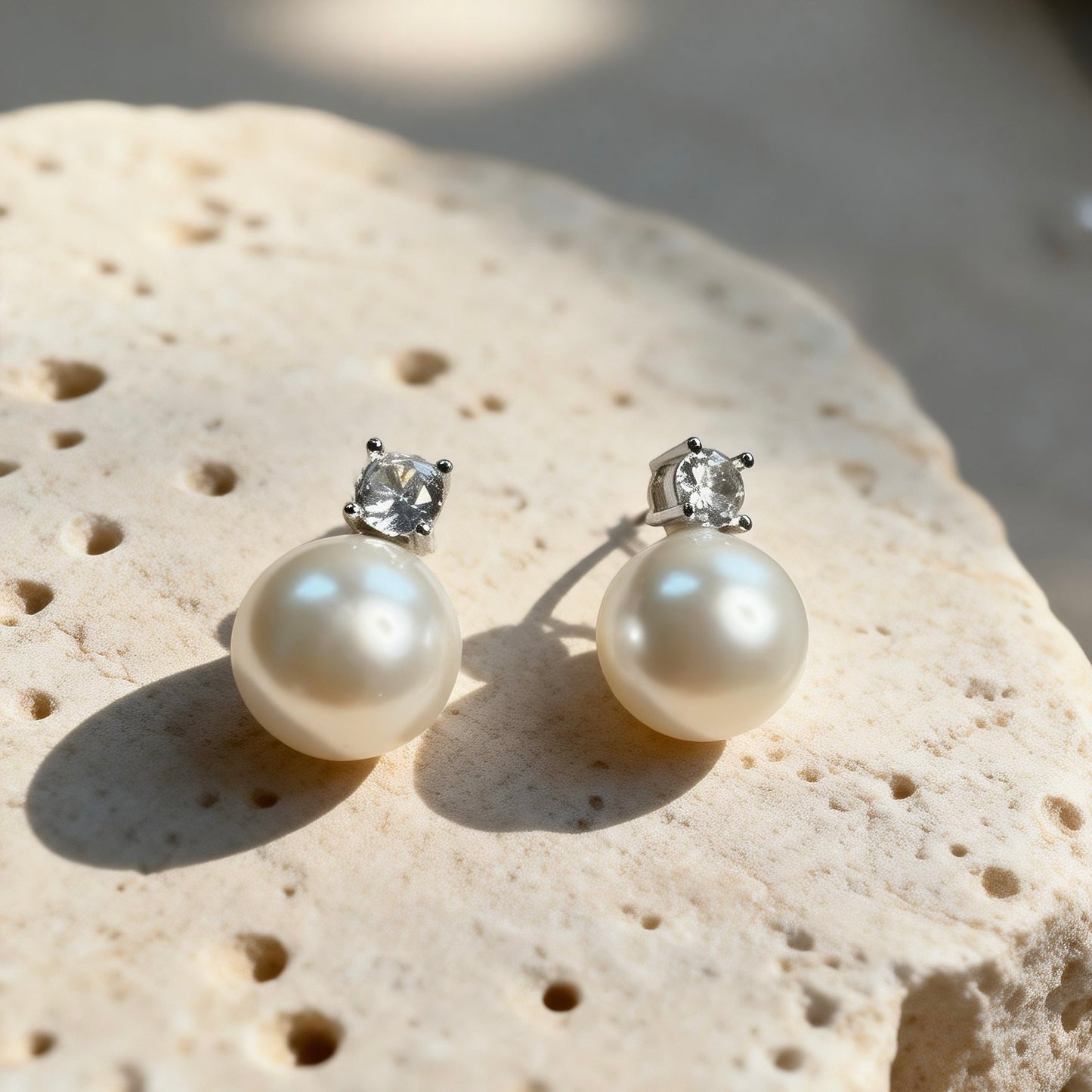 Classic Pearl Stud Earrings